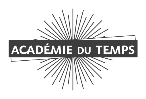 Logo de l'Académie du Temps réalisé par le studio nueva vista